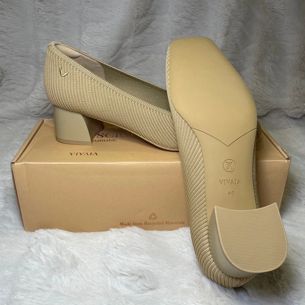 VIVAIA Square-Toe Chunky Heels (Melody) EU 40 / US‎ 9